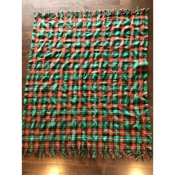 Vintage Creagaran Wool Throw Blanket Plaid Tartan - Picture 2 of 8